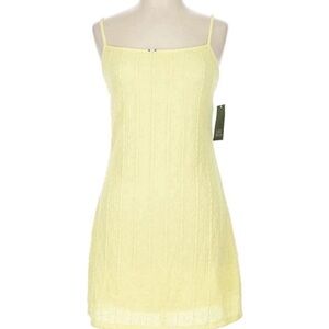 Light Yellow Spaghetti Strap Slip Dress